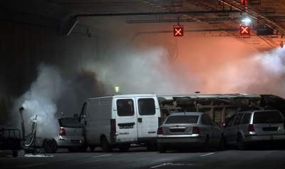 Akcja w tunelu w Dziekanowicach na budowie Północnej Obwodnicy Krakowa - zdjęcie 3