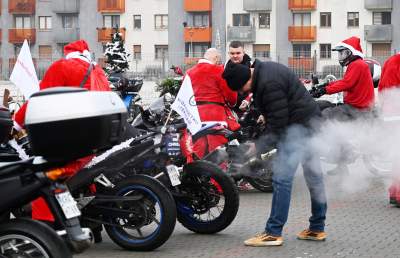 Motomikołaje dały pozytywnego czadu, wielka parada w Krakowie - zdjęcie 28