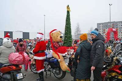 Motomikołaje dały pozytywnego czadu, wielka parada w Krakowie - zdjęcie 34