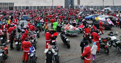 Motomikołaje dały pozytywnego czadu, wielka parada w Krakowie - zdjęcie 3