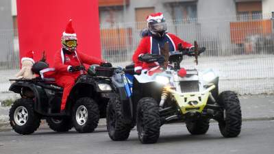 Motomikołaje dały pozytywnego czadu, wielka parada w Krakowie - zdjęcie 14