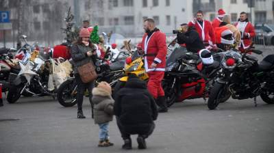 Motomikołaje dały pozytywnego czadu, wielka parada w Krakowie - zdjęcie 11