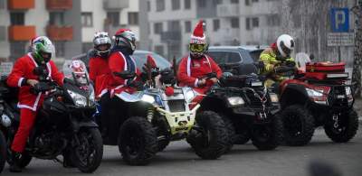 Motomikołaje dały pozytywnego czadu, wielka parada w Krakowie - zdjęcie 15