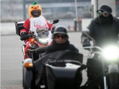 Motomikołaje dały pozytywnego czadu, wielka parada w Krakowie - zdjęcie 20