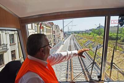 Próbny przejazd kolejową estakadą. Strach się bać? - zdjęcie 1