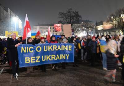 Jeśli Ukraina upadnie, Europa nie przetrwa. Manifestacja w Krakowie - zdjęcie 8
