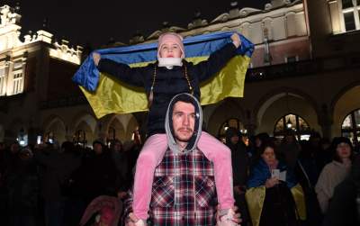 Jeśli Ukraina upadnie, Europa nie przetrwa. Manifestacja w Krakowie - zdjęcie 23