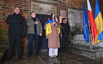 Jeśli Ukraina upadnie, Europa nie przetrwa. Manifestacja w Krakowie - zdjęcie 26