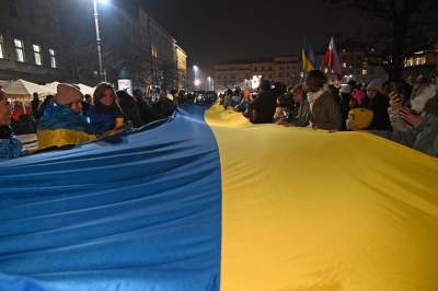 Jeśli Ukraina upadnie, Europa nie przetrwa. Manifestacja w Krakowie - zdjęcie 19