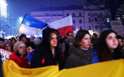 Jeśli Ukraina upadnie, Europa nie przetrwa. Manifestacja w Krakowie - zdjęcie 4
