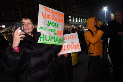 Jeśli Ukraina upadnie, Europa nie przetrwa. Manifestacja w Krakowie - zdjęcie 14