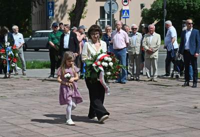 Pierwszomajowa manifestacja pod Pomnikiem Czynu Zbrojnego Proletariatu Krakowa - zdjęcie 19
