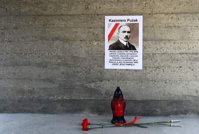 Pierwszomajowa manifestacja pod Pomnikiem Czynu Zbrojnego Proletariatu Krakowa - zdjęcie 17