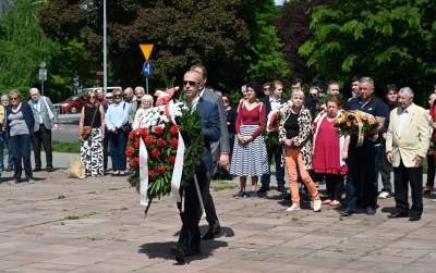 Pierwszomajowa manifestacja pod Pomnikiem Czynu Zbrojnego Proletariatu Krakowa - zdjęcie 15
