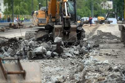 Na Moście Grunwaldzkim prace wre, na razie zgodnie z planem - zdjęcie 32