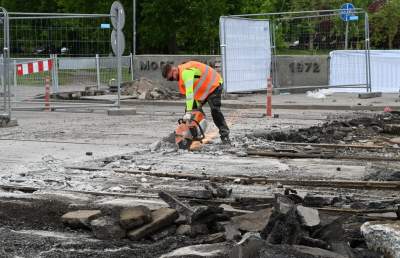 Na Moście Grunwaldzkim prace wre, na razie zgodnie z planem - zdjęcie 9