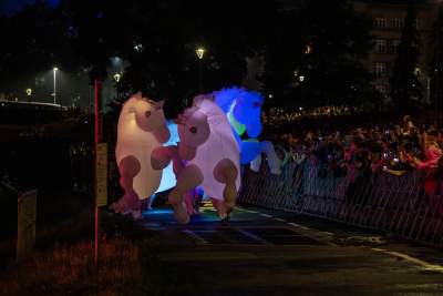 Rewelacyjny pokaz pod Wawelem, smokom towarzyszył królewski orszak - zdjęcie 30