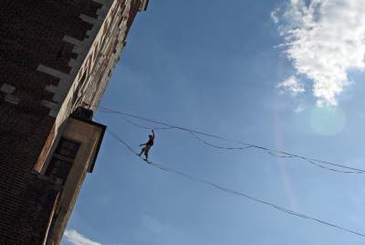 Niezłe popisy w centrum Krakowa. Mogło zakręcić się w głowie - zdjęcie 5