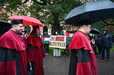 Inauguracja roku akademickiego na UJ i palestyńska pikieta - zdjęcie 18