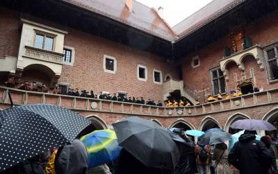 Inauguracja roku akademickiego na UJ i palestyńska pikieta - zdjęcie 4