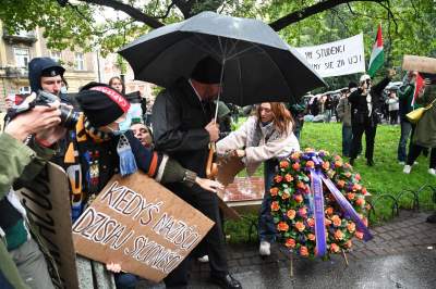 Inauguracja roku akademickiego na UJ i palestyńska pikieta - zdjęcie 27