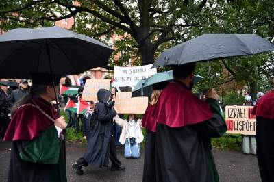 Inauguracja roku akademickiego na UJ i palestyńska pikieta - zdjęcie 13