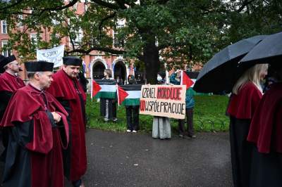Inauguracja roku akademickiego na UJ i palestyńska pikieta - zdjęcie 20