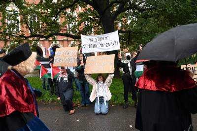 Inauguracja roku akademickiego na UJ i palestyńska pikieta - zdjęcie 15