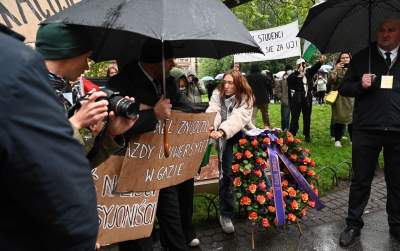 Inauguracja roku akademickiego na UJ i palestyńska pikieta - zdjęcie 26