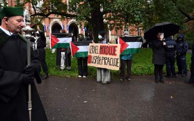 Inauguracja roku akademickiego na UJ i palestyńska pikieta - zdjęcie 22