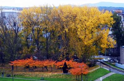 Jesień w Krakowie z Tatrami w tle, takie widoki z Wawelskiego Wzgórza - zdjęcie 3