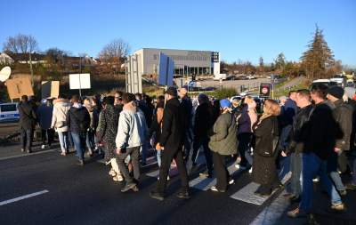 Protest przeciwko budowie nowej zakopianki do Myślenic. Blokowali drogę - zdjęcie 7