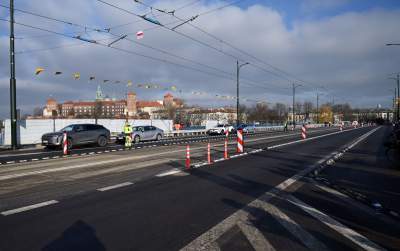 Prezydent Krakowa wpuścił auta na Most Grunwaldzki. Sam wsiadł na rower - zdjęcie 8
