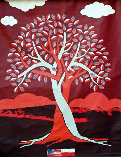 Amerykańska flaga na Kopcu Kościuszki, ambasador USA przeciął wstęgę - zdjęcie 3