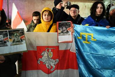 Kraków solidarny w walczącą Ukrainą, w rocznicę zbrodniczej rosyjskiej napaści - zdjęcie 18