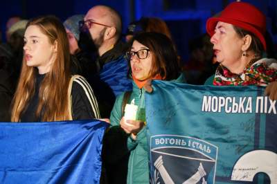 Kraków solidarny w walczącą Ukrainą, w rocznicę zbrodniczej rosyjskiej napaści - zdjęcie 26