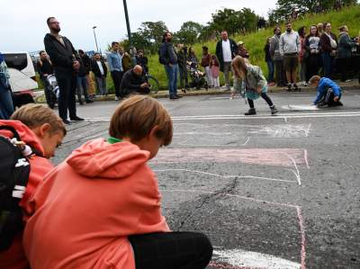 Godzina ciszy w miejscu tragedii. Protest mieszkańców Krakowa - zdjęcie 9