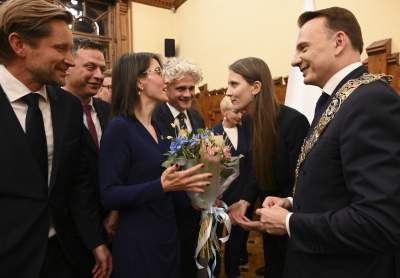 Łukasz Gibała nowym prezydentem Krakowa. Tak wyglądało zaprzysiężenie - zdjęcie 37