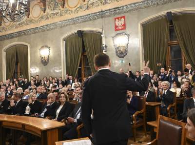 Łukasz Gibała nowym prezydentem Krakowa. Tak wyglądało zaprzysiężenie - zdjęcie 21