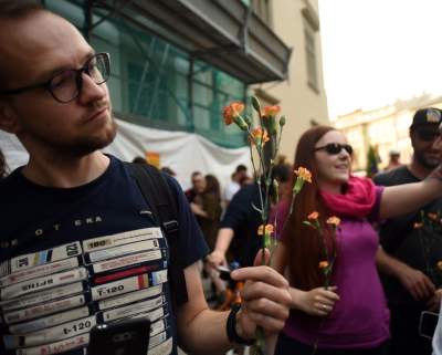Takiej manifestacji przed magistratem jeszcze nie było - zdjęcie 10