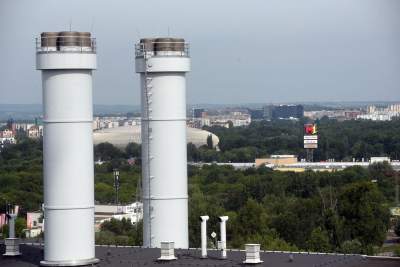 Wielkie malowanie wielkiego - największego - komina - zdjęcie 18