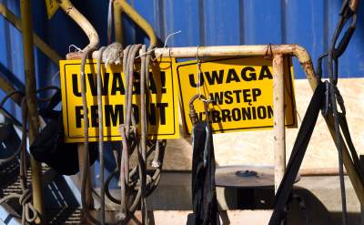 Wielkie malowanie wielkiego - największego - komina - zdjęcie 2