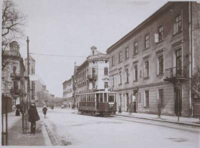 Ulica Rakowicka. Zdjęcie wykonano w 1914 roku.