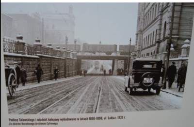 Podkop Talowskiego na ulicy Lubicz, na fotografii z roku 1933.