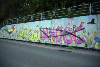 Podejrzewany o LGBT kogut z Pcimia nadal zdewastowany, kto naprawi mural? - zdjęcie 11