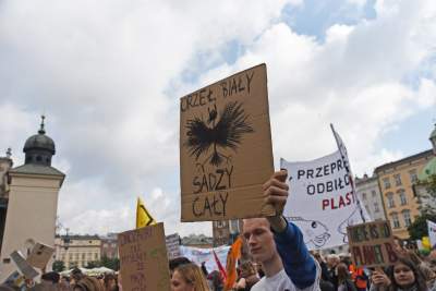 Młodzi ludzie protestowali w Krakowie: "500+ nie uratuje Cię..." - zdjęcie 43
