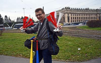 "Niech kombinat wróci w polskie ręce" - protest hutników (listopad 2019) - zdjęcie 6