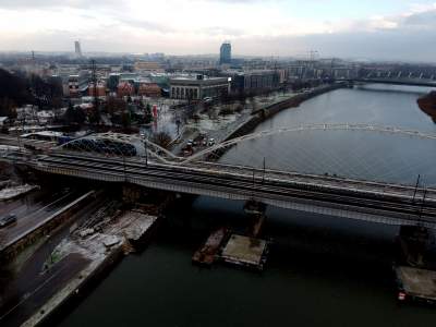 Pociąg wjechał na nowy most na Wiśle, próby obciążeniowe - zdjęcie 7