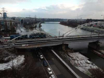 Pociąg wjechał na nowy most na Wiśle, próby obciążeniowe - zdjęcie 5