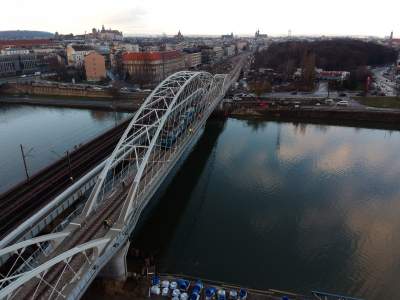 Pociąg wjechał na nowy most na Wiśle, próby obciążeniowe - zdjęcie 8